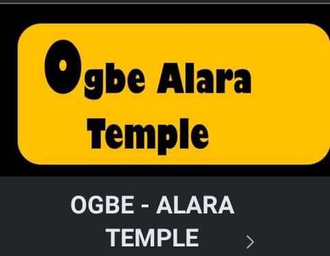 Ogbe Alara Temple Home of Traditional logo